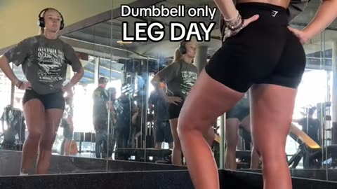 Dumbbell-Only Leg Day: Sculpting Strong and Toned Legs with Minimal Equipment,