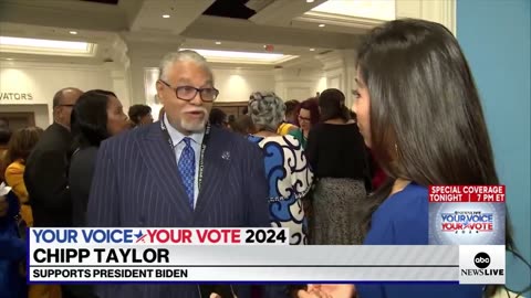 🎤 Attendee at NAACP convention suggests Biden should step aside for Kamala. Sad!