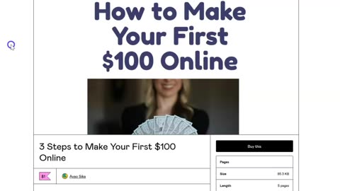 How to make your first $100 online 5?