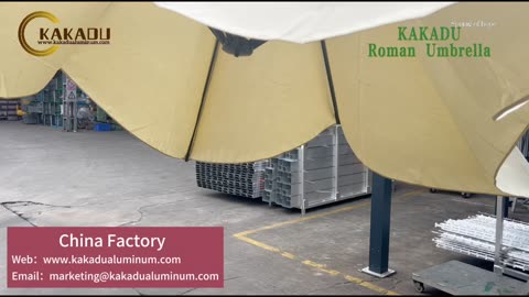 Kakadu Shade Waterproof Roman Umbrella Outdoor Umbrella for Outdoor umbrella for coffee shops