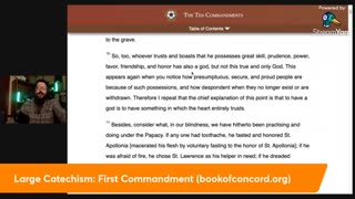 Luther's Large Catechism: The First Commandment