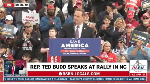 Rep. Ted Budd (R-NC) Full Speech at President Trump Rally in Selma, NC.