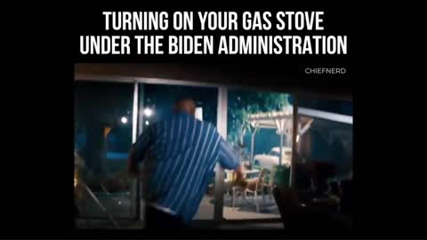 Turning on Your Gas Stove Under the Biden Administration 🤣🤣🤣