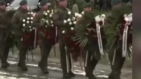 Funeral of a victim of Ukrainian aggression against Poland