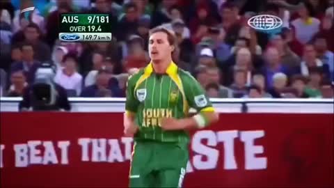 Yorker ball in cricket by Dale steyn 😁😁