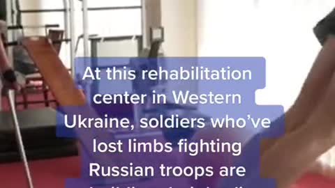 Soldiers who lost limbs fighting the Russian army are rebuilding their bodies and minds