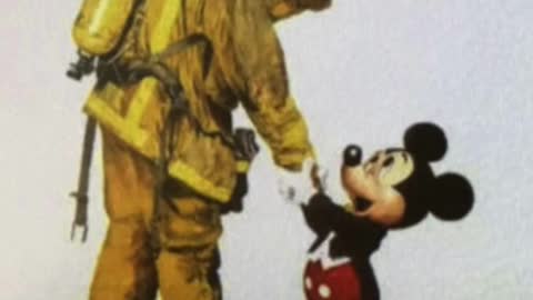 Disney Parks Mickey and the Firefighter Custom Art Print Reproduction #shorts