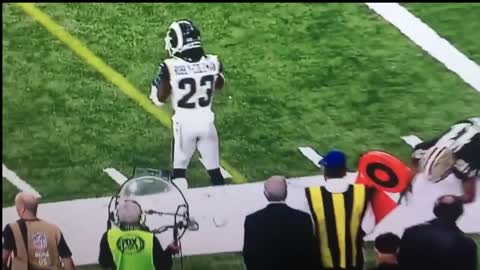 Pass Interference miss call Rams vs Saints