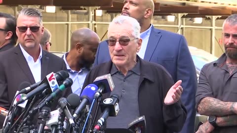 You gonna love to see this 🤣 De Niro is getting rattled by protesters in his own city