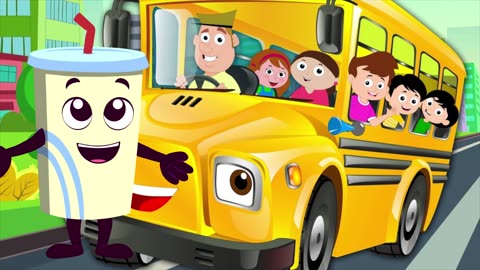 Wheels On the Bus Poem 2024 - New Nursery Rhyme Songs 2024 - Cartoons for Babies - English Poems