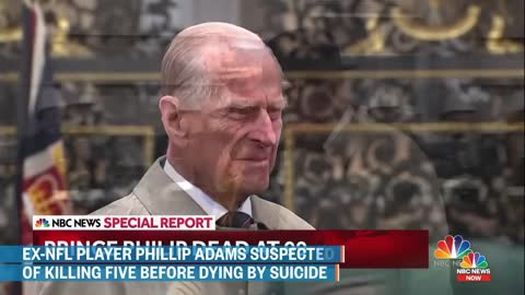 News of the death of His Royal Highness the Duke of Edinburgh breaks on NBC News