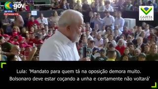 Lula sobre Bolsonaro: "Deve estar coçando as unhas e certamente não voltará"