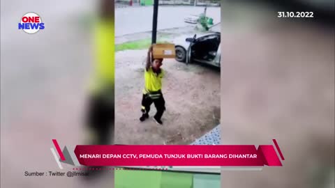 Menari depan CCTV, pemuda tunjuk bukti barang dihantar