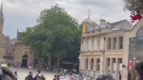 Muslim Defense League patrolling Peterborough town centre