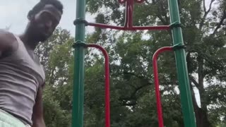 pull ups at playground #fyp #shorts