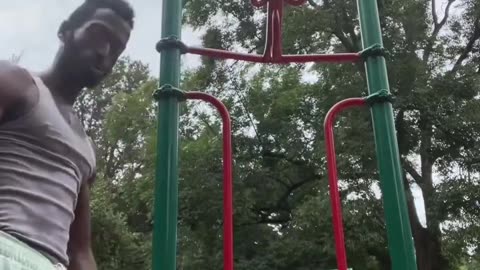 pull ups at playground #fyp #shorts