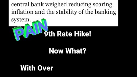 9th Rate Hike! Now What???