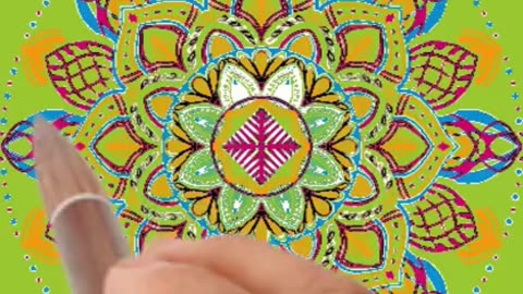 Mandala coloring art #top10 #trendingshorts