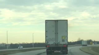 Semi driver going off the road