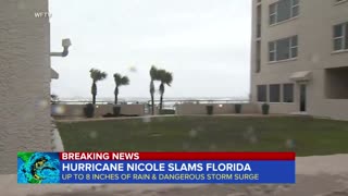 Nicole slams Florida coast
