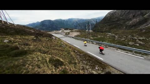 Longboarding Meets FPV Drones - Norway (4K)