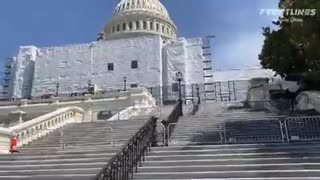 Fencing going up around the capital again. What are they preparing for? Really?