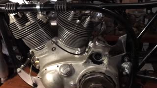 vincent engine in norton frame called a norvin