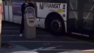 Thief tries to get stolen ATM on public bus