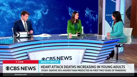 CBS News Admits Heart Attack Deaths Up 30 Percent in Young Adults