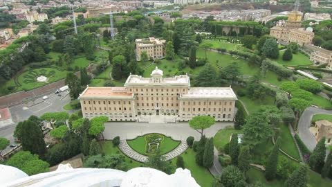 Vatican - St. Peter's Basilica View from the Top (Vatican Gardens)