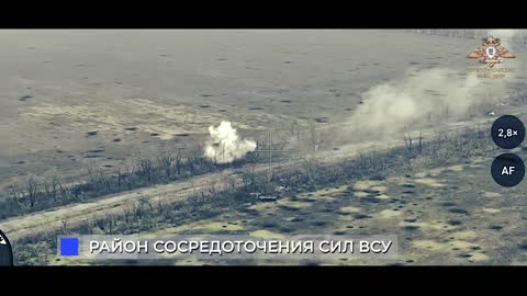 Republican artillery destroyed an accumulation of Ukrainian soldiers near Donetsk