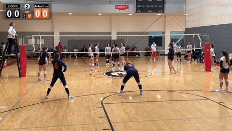 Auburn Club VB Gold Rd 1 vs USC B at UGA on 3/30/2024