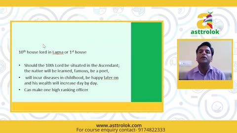 10th Lord in 1st House in Astrology | 10वें भाव का मालिक पहले भाव में | 10th Lord in 1st House