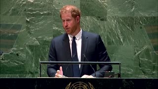 'Our world is on fire' -Prince Harry calls for climate action at UN