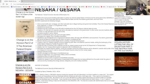 A BRIGHT FUTURE FOR THE WORLD, NESARA / GESARA
