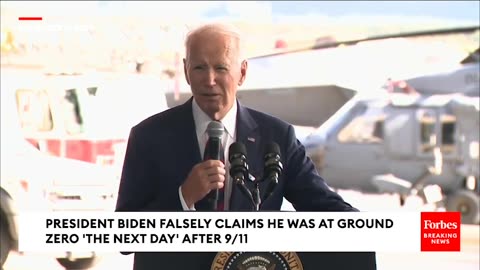 WATCH- Biden Claims He Was At Ground Zero 'The Next Day' After 9-11 Despite Evidence To Contrary