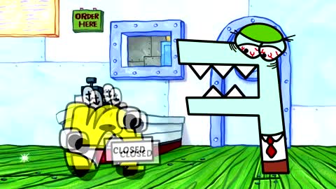 Spongebob vs Alphabet Lore funny Animation