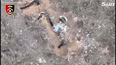 Ukrainian Strike Drones Bombard Enemy Forces