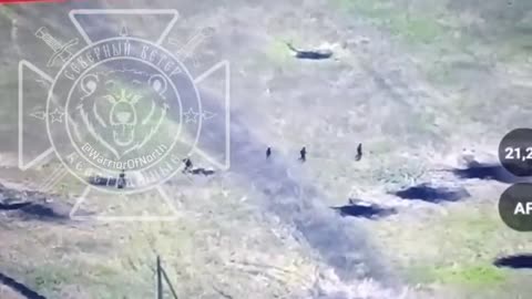 Ukrainian soldiers flee from fortifications in Kharkiv region.