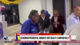 Ecuadorian presidential candidate shot dead at a campaign rally