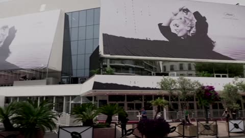 Huge poster honors Deneuve at Cannes Film Festival