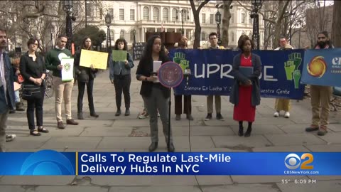 Advocates rally for fewer e-commerce delivery hubs