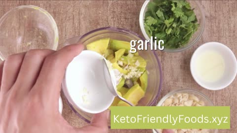 Keto Avocado Cilantro Hummus With Recipe