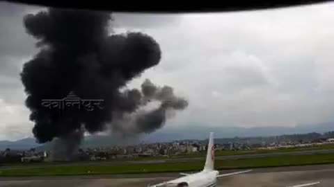 New CCTV captures moment of the Saurya Airlines CRJ-200 crash in Nepal