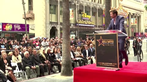 Chris Hemsworth receives star on Hollywood Walk of Fame
