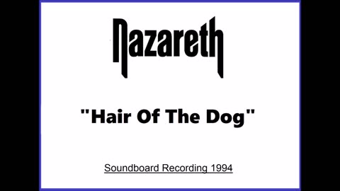 Nazareth - Hair Of The Dog (Live in Cumbernauld, Scotland 1994) Unplugged