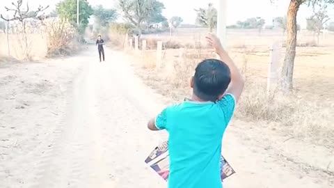 This little boy helped me fly the kite but never returned it | very funny 😂😂😂😂😂