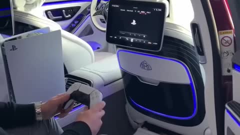 Playing Play Station 5 Inside A Car