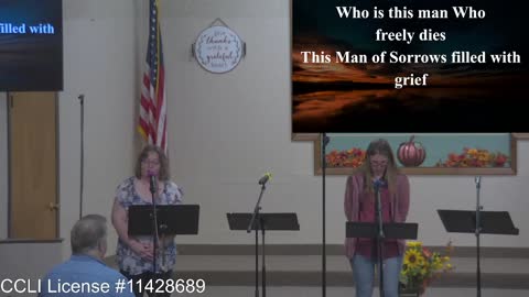 Moose Creek Baptist Church Sing “When I Survey the Wonderous Cross” During Service 10-23-2022