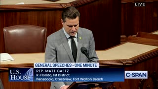 Congressman Matt Gaetz Honors the Life of Lewis Bear, Jr.